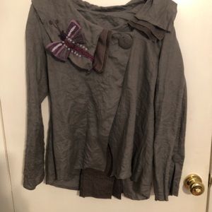 Covelo Cloth Inc preownef Jacket 8 linen silk. Beautiful and unique